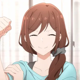 🍥 07872ea8 Anime, Meisje, Leuk, Blij, Glimlach, Personage whatsapp sticker