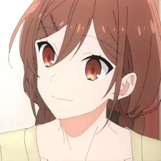 🍥 59862e8b Anime, Meisje, Schattig, Personage, Horimiya, Manga whatsapp sticker