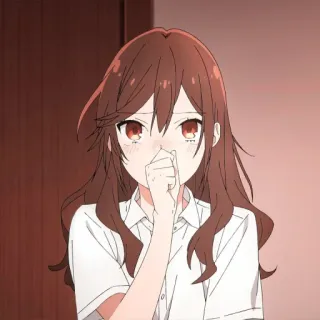 🍥 97408468 Anime, Meisje, Schattig, Blozen, Horimiya whatsapp sticker