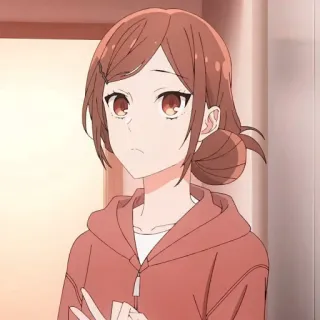 🍥 9de53526 Anime, meisje, vrouwelijk, personage, cartoon, portret, illustratie whatsapp sticker