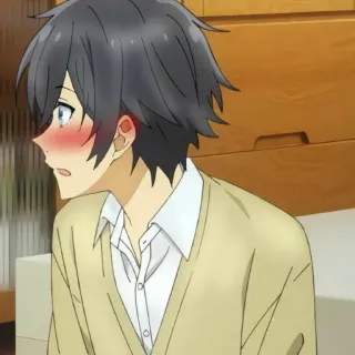 😊 1b5d4387 anime, anak laki-laki, tersipu, imut, kawaii telegram sticker