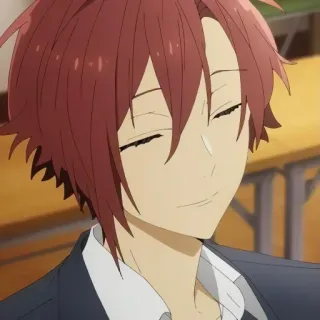 😊 61c89f9a Izumi Miyamura Horimiya Anime, Manga, Karakter, Senyum, Pelajar, Senang telegram sticker