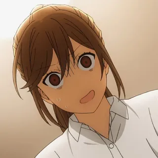 📚 63ae5594 Anime, Fille, Inquiète, Sueur, Dessin animé, Personnage telegram sticker