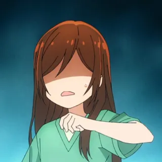 ✏️ 942449b9 animé, fille, triste, confuse, inquiète telegram sticker