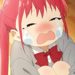 📚 c7e84173 animé, pleurer, triste, fille, larmes, kawaii telegram sticker