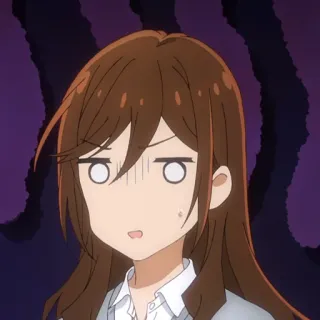 ✏️ d545542c animé, femme, fille, horrifié, dessin animé, choqué telegram sticker