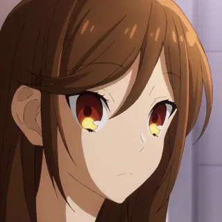 📚 eace9b56 Anime, Fille, Cheveux bruns, Portrait telegram sticker