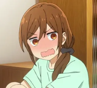 ♥ c86d9ca4 Animé, Fille, Expression, Dessin animé telegram sticker