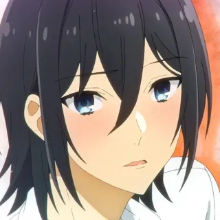 ✏️ 0531fff4 Izumi Miyamura Horimiya anime, blush, cute, boy telegram sticker