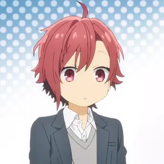 ✏️ 2ece26fc Kakeru Sengoku Horimiya anime, boy, red hair, cute, horimiya, character telegram sticker