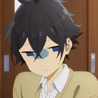 📚 5062cc98 Miyamura Izumi Horimiya anime, manga, school, boy, cute telegram sticker