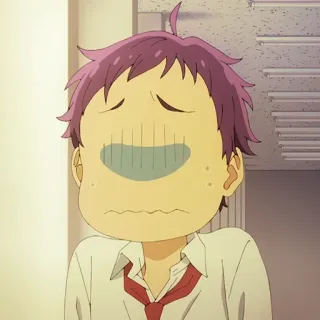 ✏️ b7349e6f anime, sad, cartoon, boy, anime boy telegram sticker