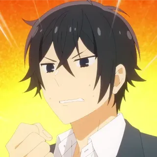 📚 bc223287 anime, angry, frustrated, male, cartoon, portrait telegram sticker