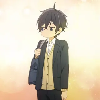 ✏️ f27521e3 Izumi Miyamura Horimiya anime, manga, student, school uniform, horimiya, cute telegram sticker