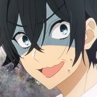 ✏️ fc69c174 anime, boy, emotion, nervous, sweat telegram sticker