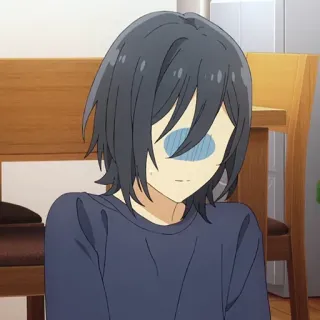 ✏️ 0c33caf8 Anime, Regen, Verdrietig, Blauw whatsapp sticker