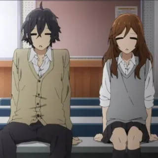 ✏️ 1e3d1785 anime, verveeld, zitten, moe, rusten whatsapp sticker