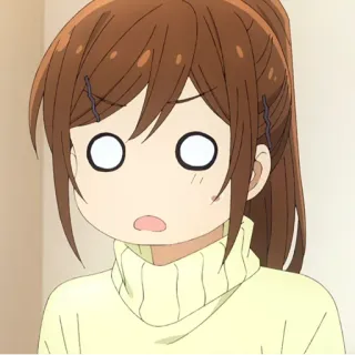 ✏️ 5f0ca881 anime, geschrokken, verrast, vrouwelijk, cartoon, meisje whatsapp sticker