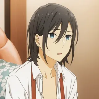 ✏️ 6e7ba36a Izumi Miyamura Horimiya Anime, Manga, School, Schattig, Jongen whatsapp sticker