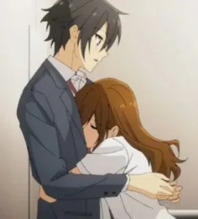 ✏️ a2962e80 Anime, Knuffel, Liefde, Romantiek, Koppel whatsapp sticker