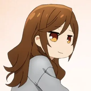 ✏️ d4ede3c0 Anime, Meisje, Leuk, Glimlach, Horimiya whatsapp sticker