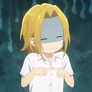 ✏️ e0a8fec9 Anime, Blozen, Nerveus, Schattig, Manga whatsapp sticker