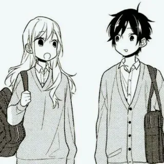 🖤 28c091ec Anime, Manga, Schule, Paar, Studenten telegram sticker