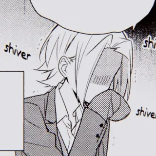 🖤 425d3720 shiver Anime, Manga, Frösteln, Kälte, Junge telegram sticker