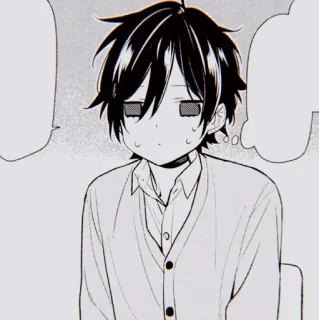 🖤 9808c10a Anime, Manga, Traurig, Cartoon, Figur telegram sticker