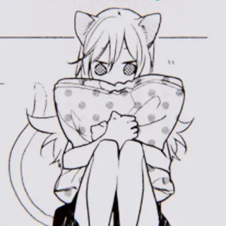 🖤 ba489ea7 Anime, Katzenmädchen, Manga, Niedlich, Mädchen telegram sticker