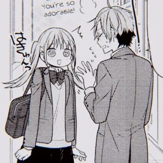 🖤 f7631c04 You're so adorable! Anime, Manga, Schule, Romantik, Niedlich telegram sticker