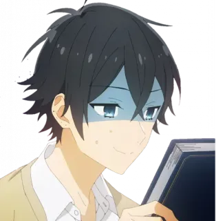 📕 35c39034 Anime, Chłopak, Kreskówka, Horimiya, Uczeń telegram sticker