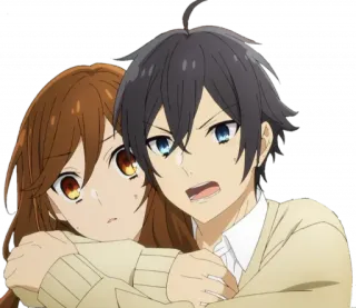 🤗 76528c79 Anime, Para, Przytulanie, Romans, Przyjaźń telegram sticker