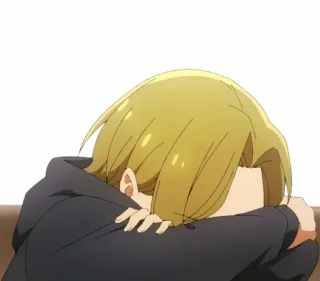 😖 c59d7d01 Anime, Smutny, Płaczący, Zmartwiony, Zły telegram sticker