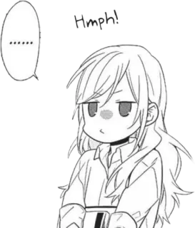 😗 3ee994fa Hmph! Anime, Manga, Hooghartig, Uitdrukking whatsapp sticker