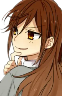 😏 49c9fcfd Anime, Horimiya, Manga, Schattig, Glimlach whatsapp sticker