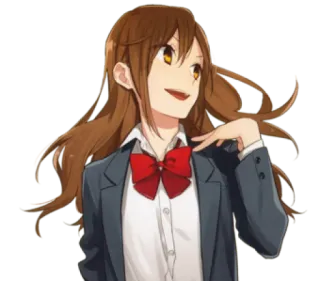 😆 9e62b419 Hori Kyouko Horimiya Anime, Personage, Hori, Kyouko, Horimiya whatsapp sticker