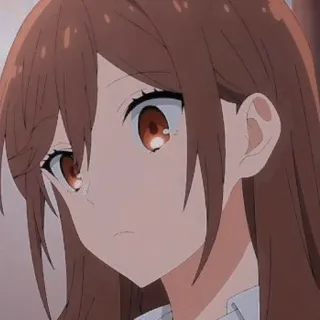 😕 098b4237 อนิเมะ, ผู้หญิง, ผมสีน้ำตาล, การ์ตูน, ภาพเหมือน telegram sticker