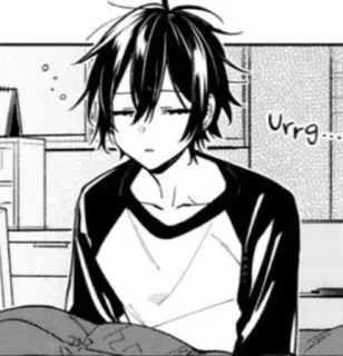 🌟 73b74a28 Urrg... Аниме, Манга, Сонный, Уставший, Парень telegram sticker