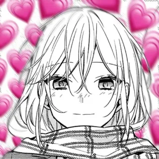 🌟 741d5f18 Аниме девушка, Манга, Сердечки, Милый, Каваий telegram sticker