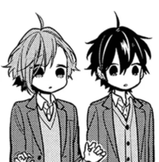 🌟 de6d65cd Аниме, Манга, Школа, Парни, Дружба, Милые, Horimiya telegram sticker