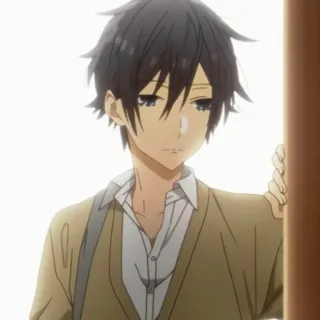 ♨️ 061986ce Anime, Anak laki-laki, Manga, Horimiya, Karakter, Jepang, Kartun telegram sticker