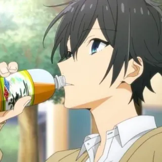 ♨️ 0f36b1b1 Izumi Miyamura Horimiya Anime, Karakter, Minum, Minuman, Horimiya, Izumi Miyamura telegram sticker