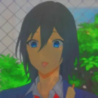 ♨️ 69640e9c Anime, Manga, Horimiya, Karakter, Potret telegram sticker