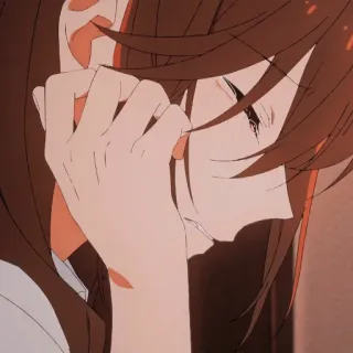 ♨️ 8b85c6f5 anime, sedih, menangis, perempuan, air mata telegram sticker