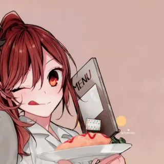 ♨️ 9b463e69 MENU Anime, Gadis, Omurice, Menu, Imut, Makanan telegram sticker