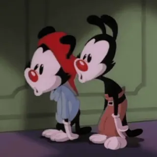 😛 3d520111 Yakko Warner Animaniacs cartoon, animation, siblings, warner brothers, funny whatsapp sticker