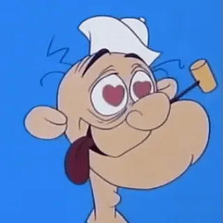 😍 8a976fd3 Popeye cartoon, sailor, popeye, love, hearts, hammer whatsapp sticker