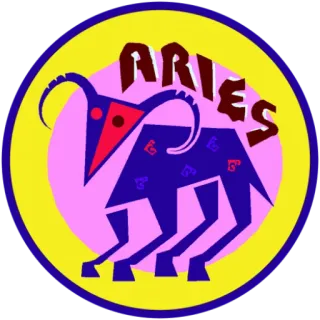 ♈️ 5eac400a ARIES Овен, Зодиак, Астрология, Гороскоп, Овен telegram sticker