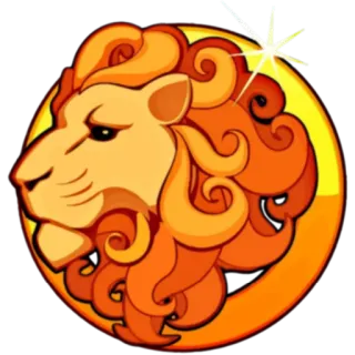 ♌️ 9a1d0ed8 лев, зодиак, лев, астрология, гороскоп, животное, символ telegram sticker